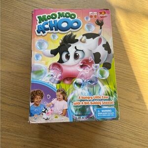 Moo Moo Achoo Bubble Game - Pink and White Unopened